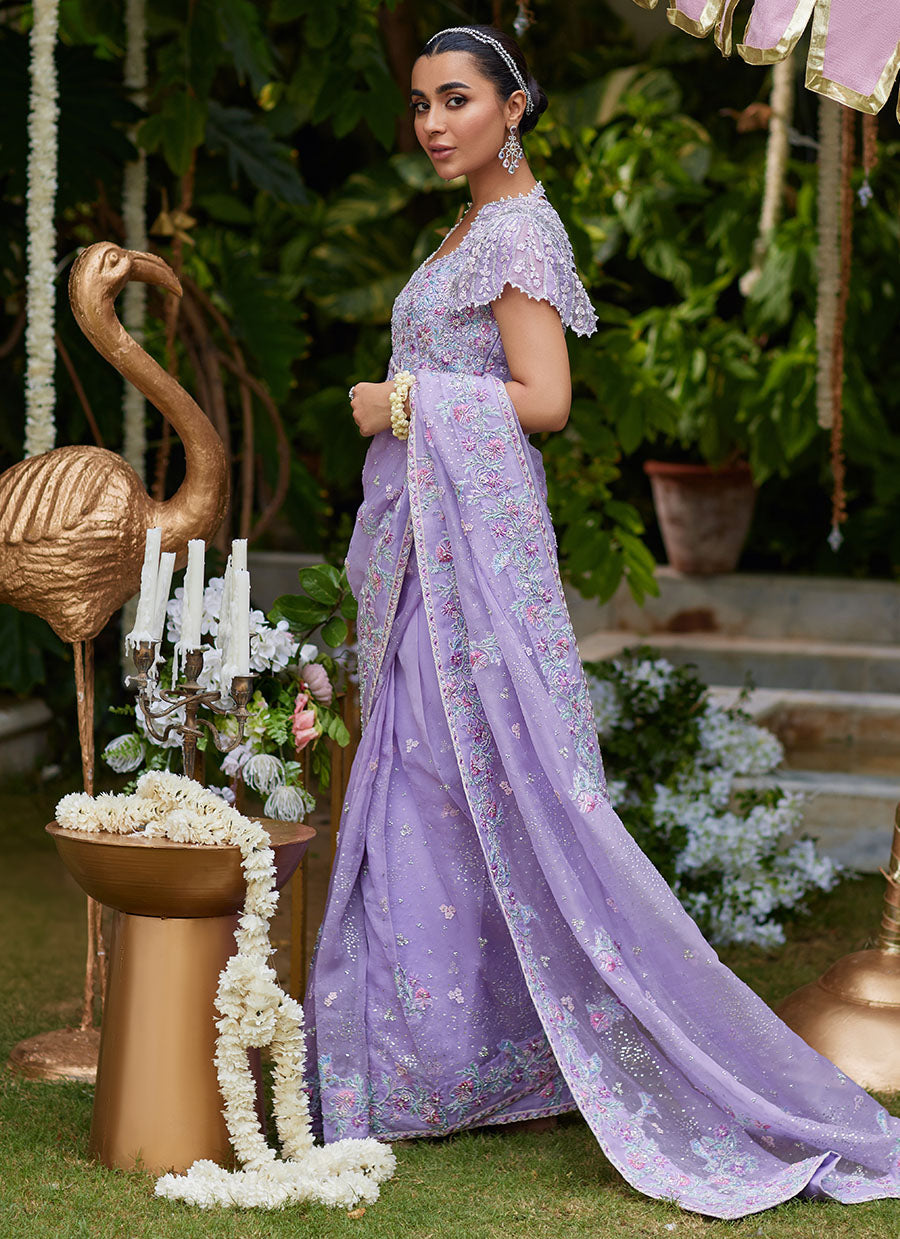 Sira Lavender Saree