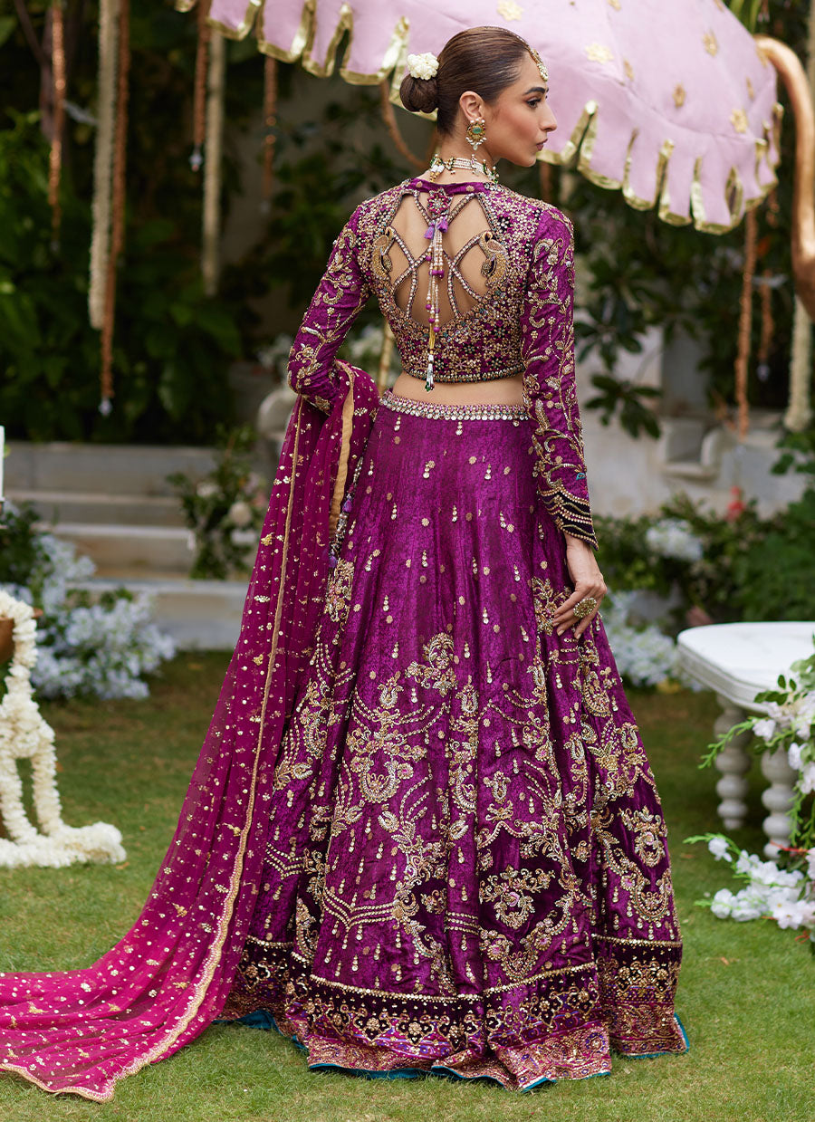 Zimal Plum Lehenga Choli