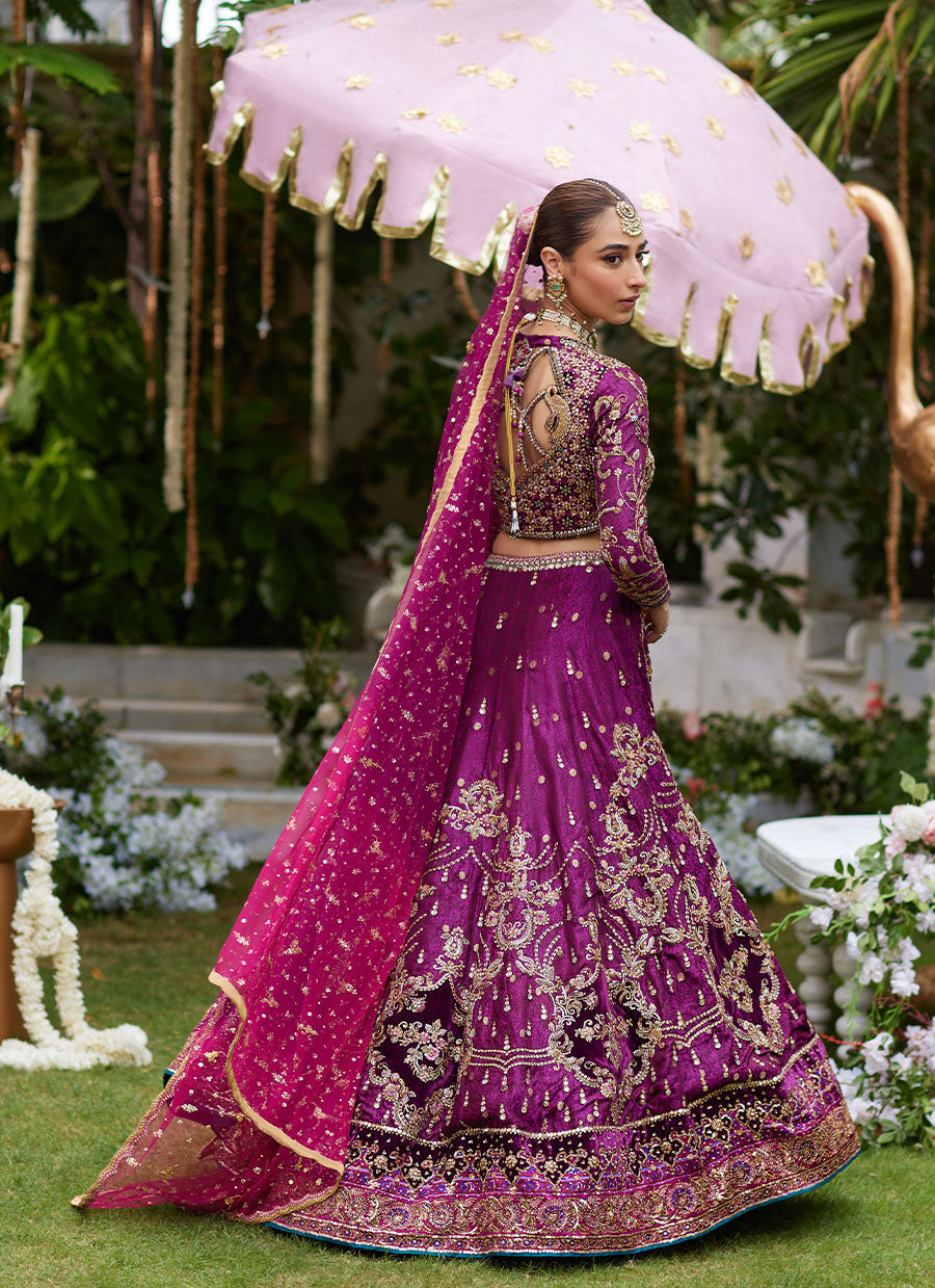 Zimal Plum Lehenga Choli