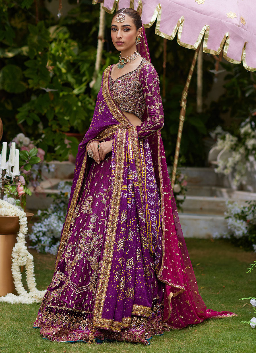 Zimal Plum Lehenga Choli