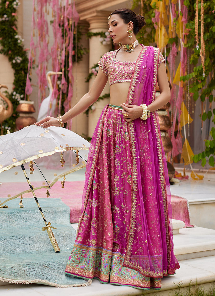 Parisa Hot Pink Lehenga Choli