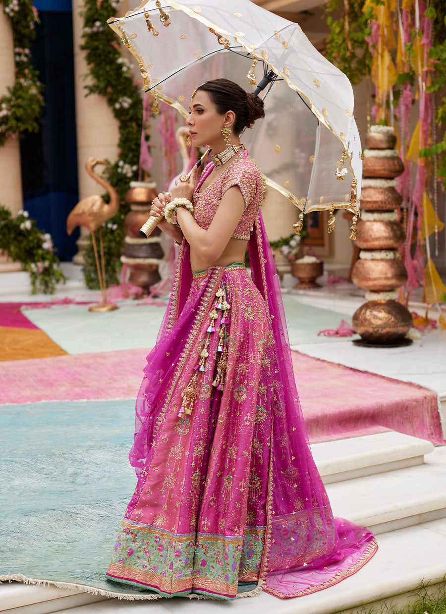 Parisa Hot Pink Lehenga Choli