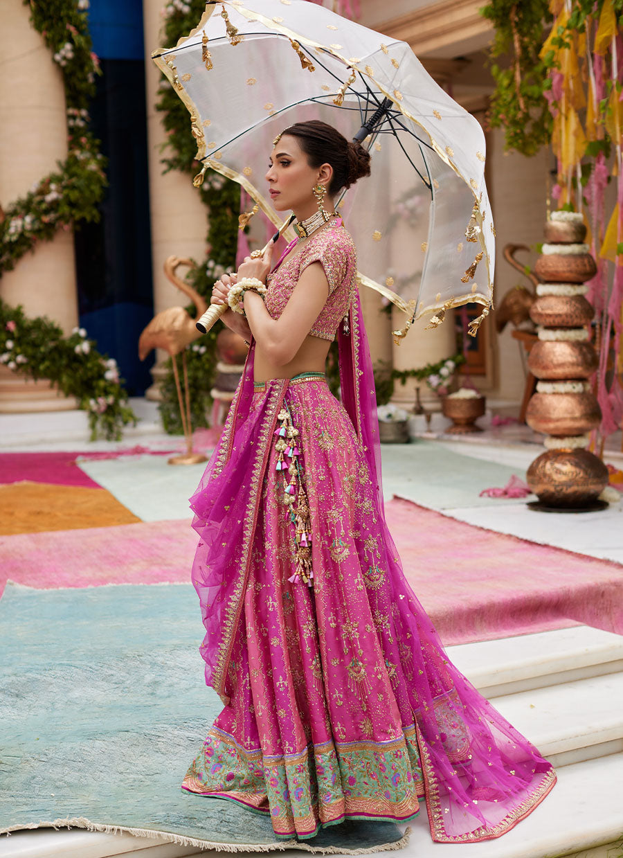 Parisa Hot Pink Lehenga Choli