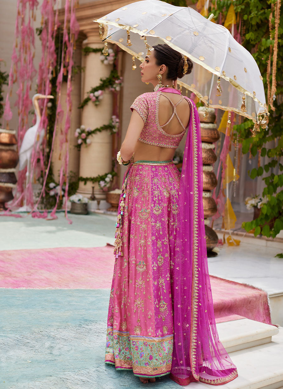 Parisa Hot Pink Lehenga Choli