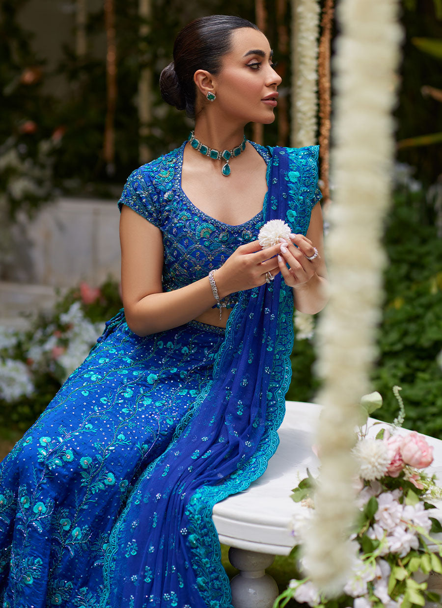 Laira Royal Blue Lehenga Choli