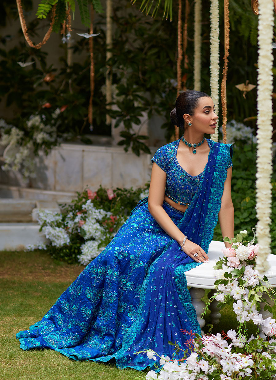 Laira Royal Blue Lehenga Choli