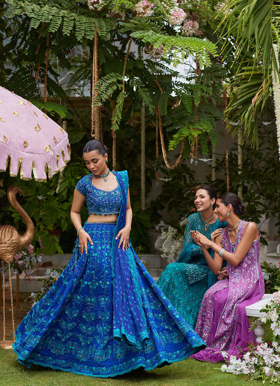 Laira Royal Blue Lehenga Choli