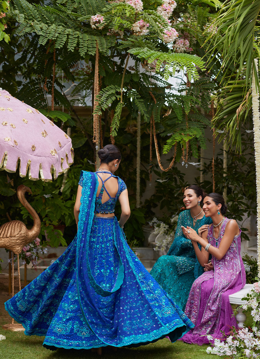 Laira Royal Blue Lehenga Choli