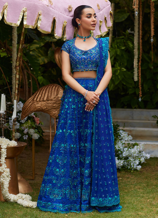 Laira Royal Blue Lehenga Choli