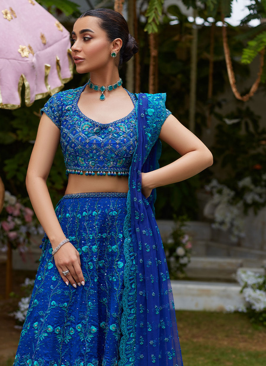 Laira Royal Blue Lehenga Choli