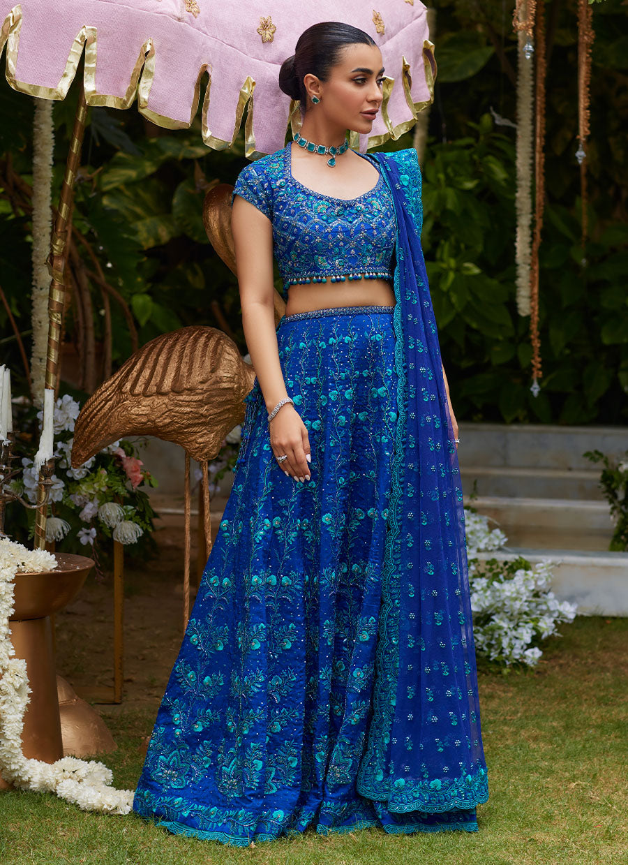 Laira Royal Blue Lehenga Choli