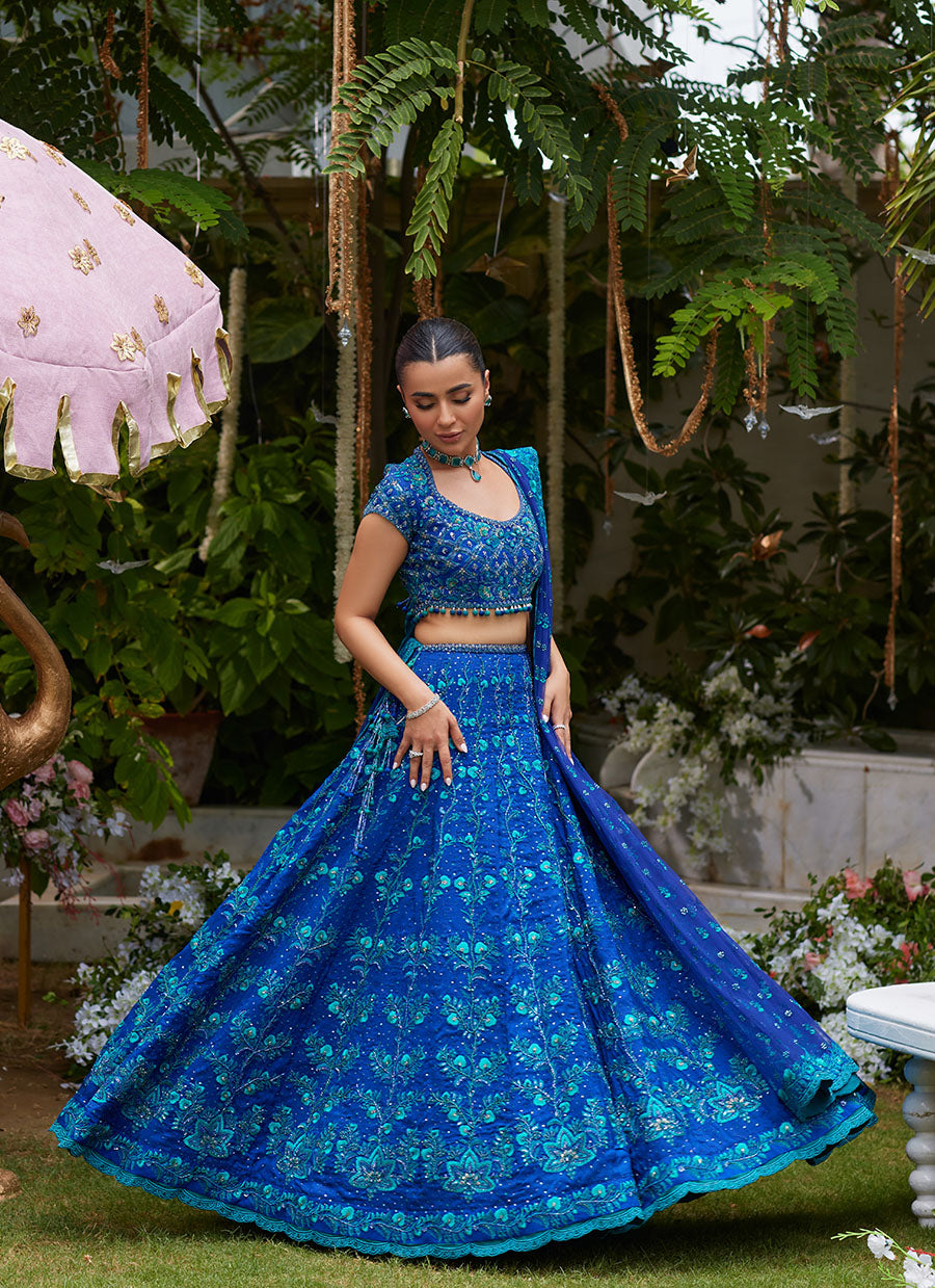 Laira Royal Blue Lehenga Choli