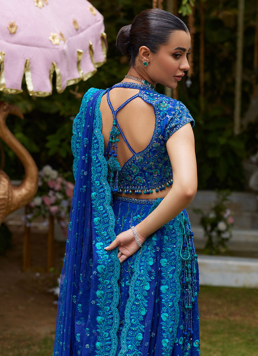 Laira Royal Blue Lehenga Choli