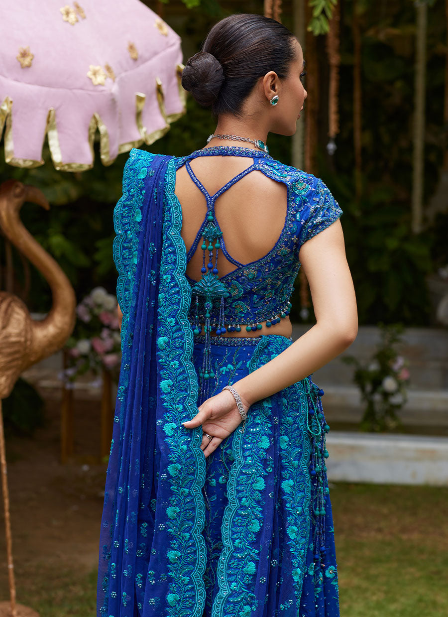 Laira Royal Blue Lehenga Choli