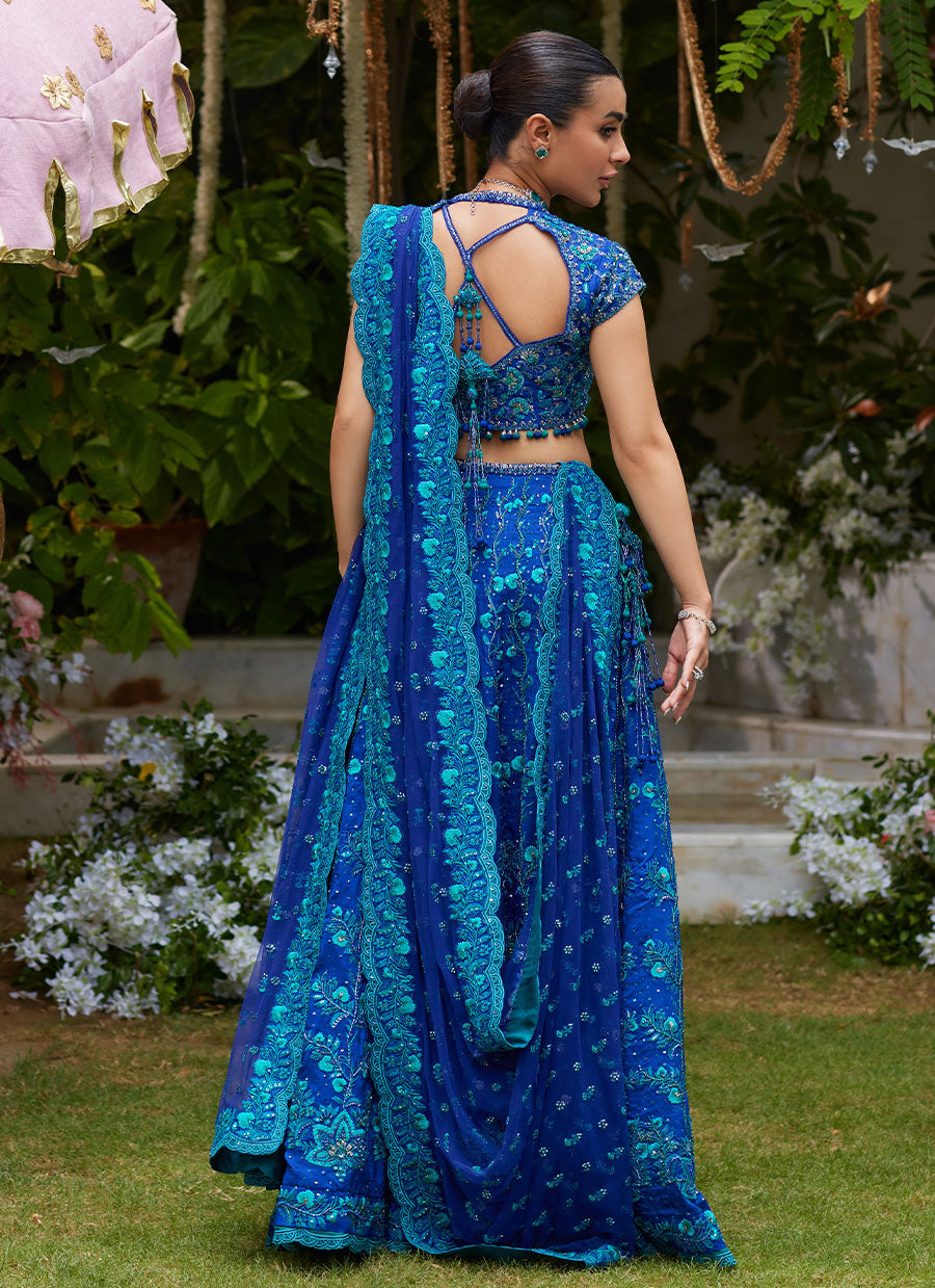 Laira Royal Blue Lehenga Choli