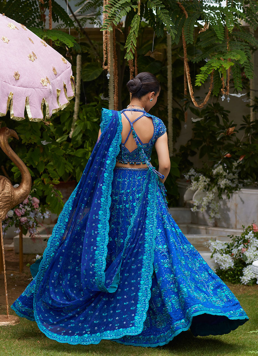 Laira Royal Blue Lehenga Choli