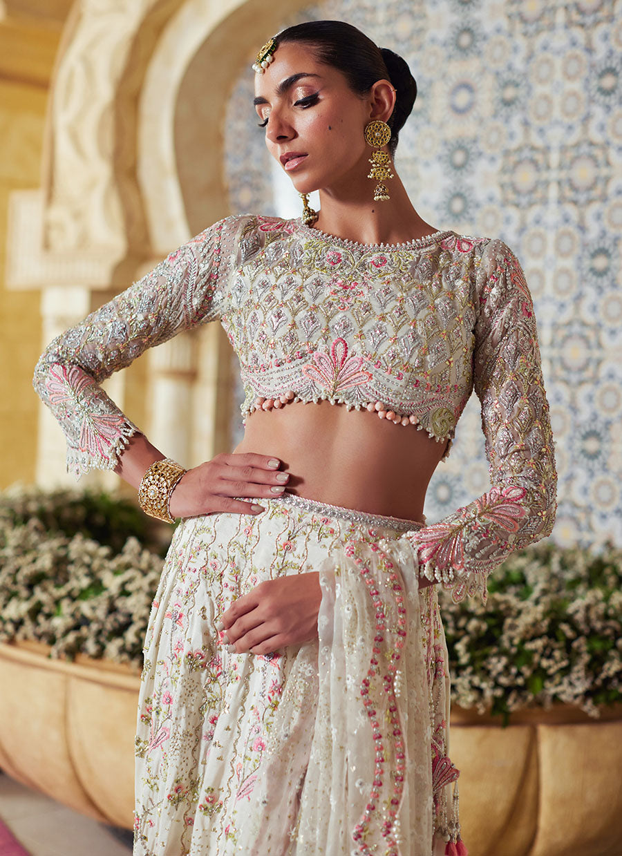 Amarisa Ivory Lehenga Choli