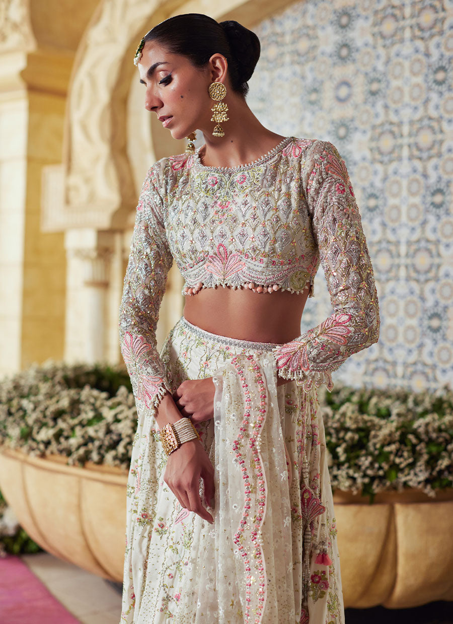 Amarisa Ivory Lehenga Choli