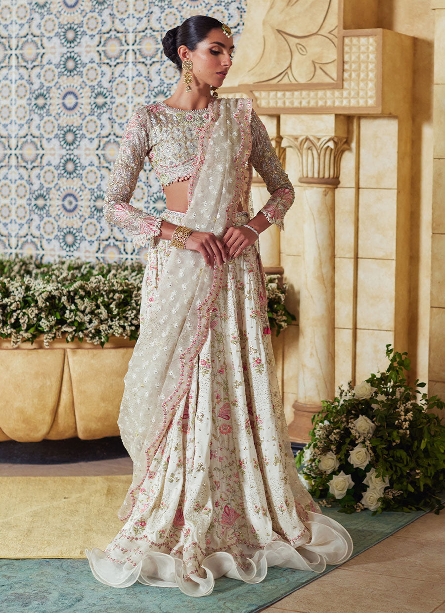 Amarisa Ivory Lehenga Choli