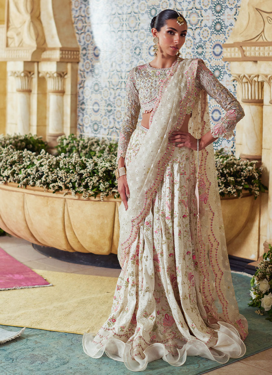 Amarisa Ivory Lehenga Choli