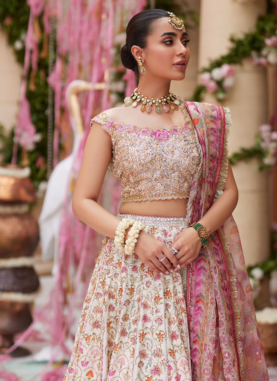 Rinesa Ivory Lehenga Choli