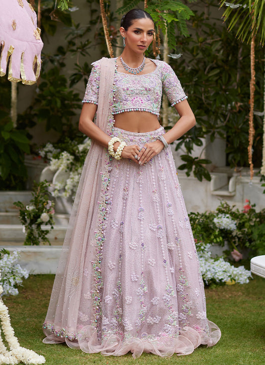 Gisel Powder Pink Lehenga Choli