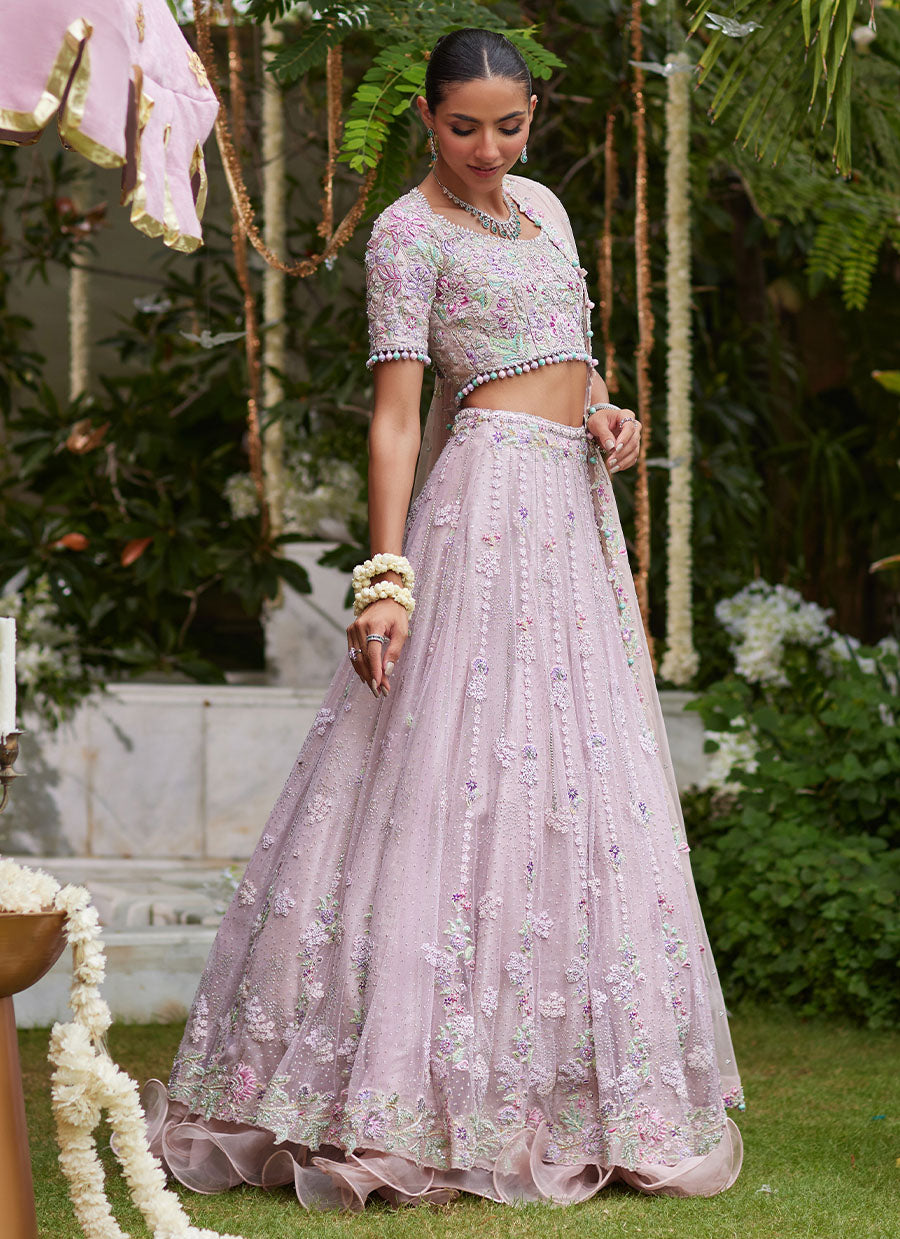 Gisel Powder Pink Lehenga Choli