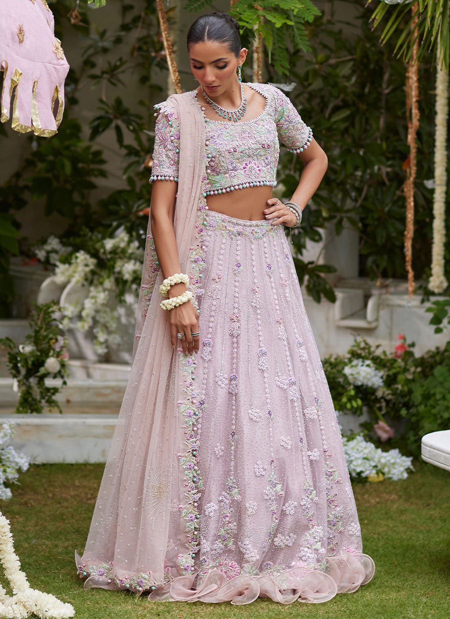 Gisel Powder Pink Lehenga Choli