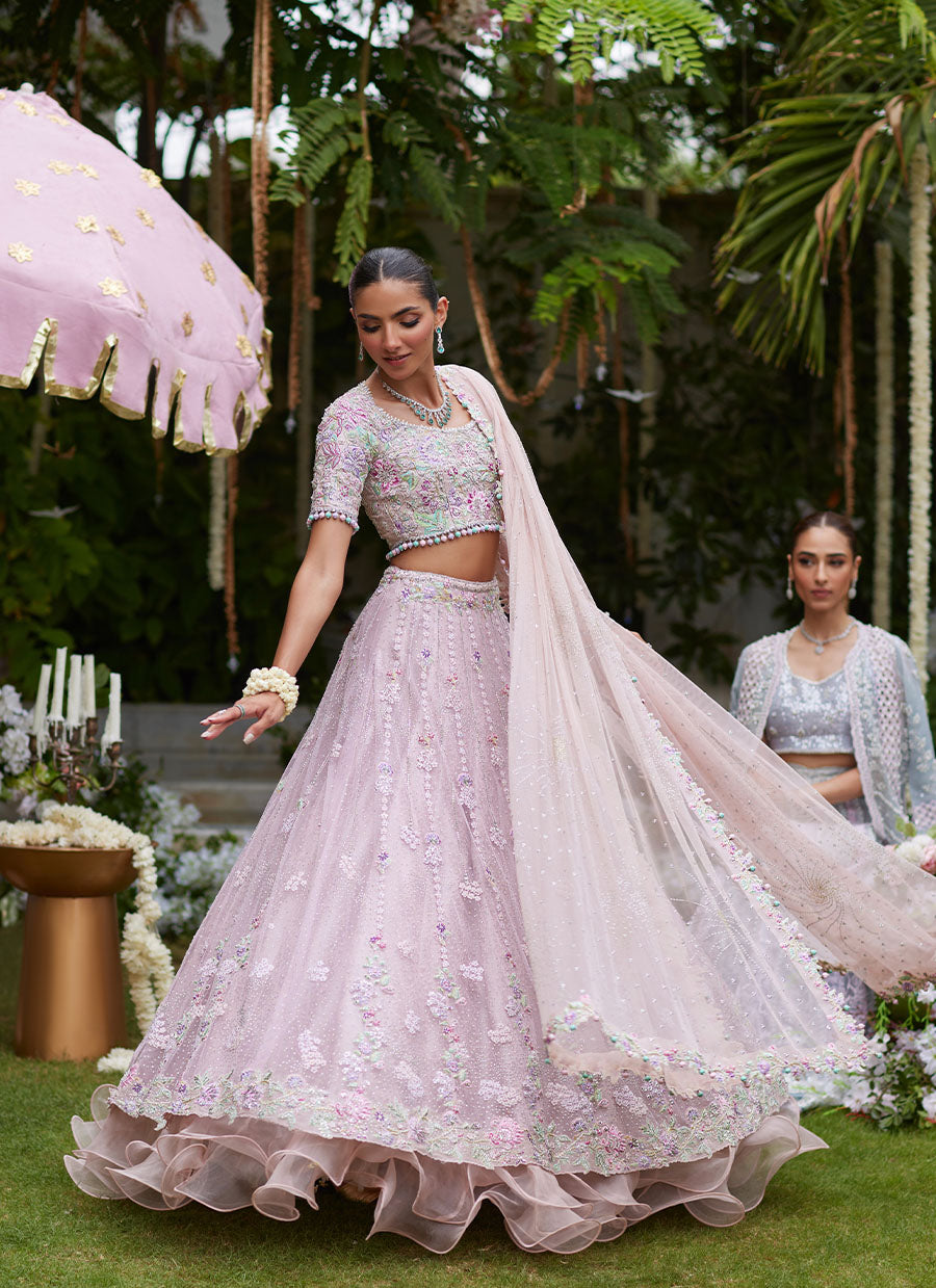 Gisel Powder Pink Lehenga Choli