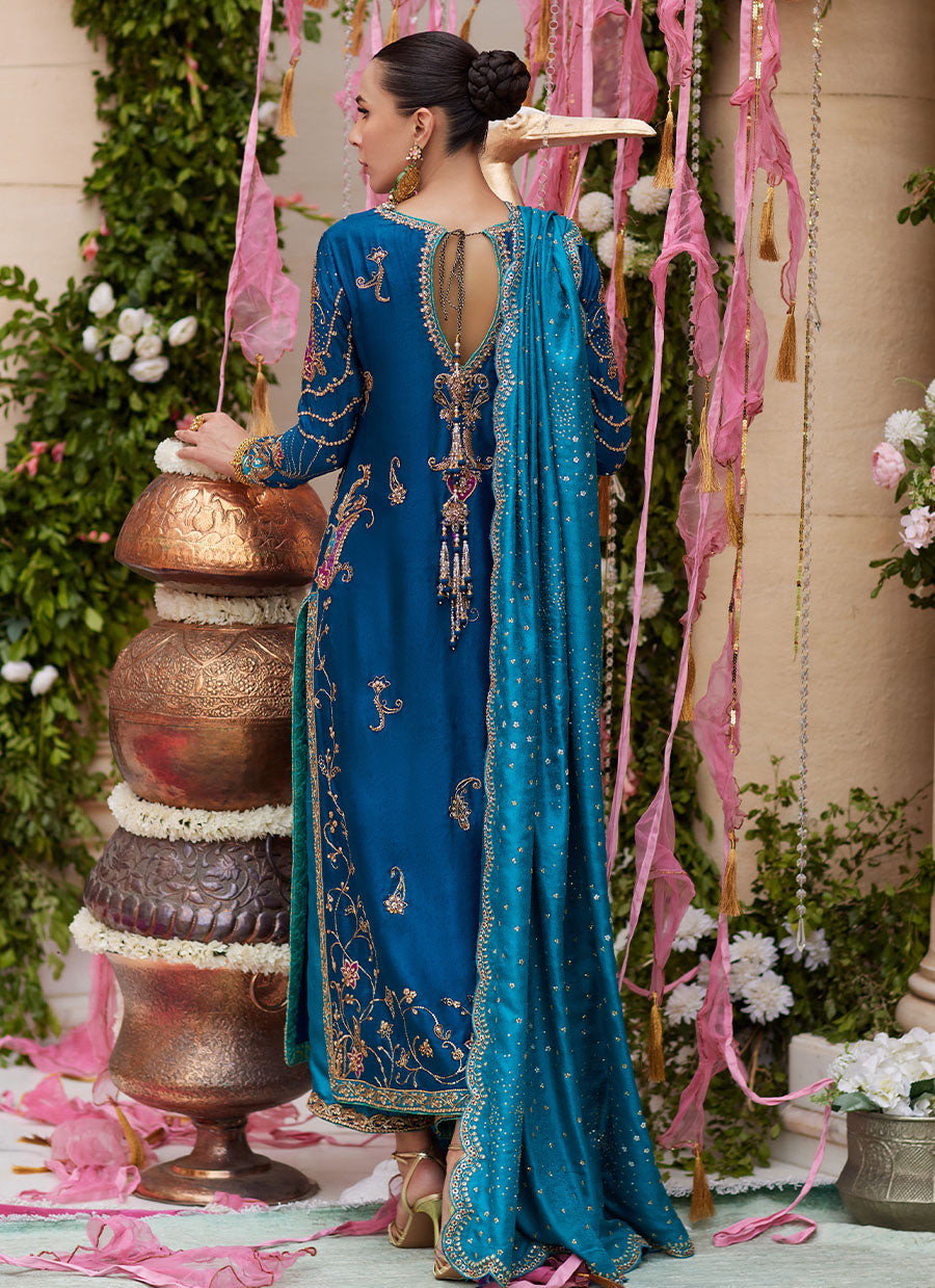 Nihal Teal Kurta