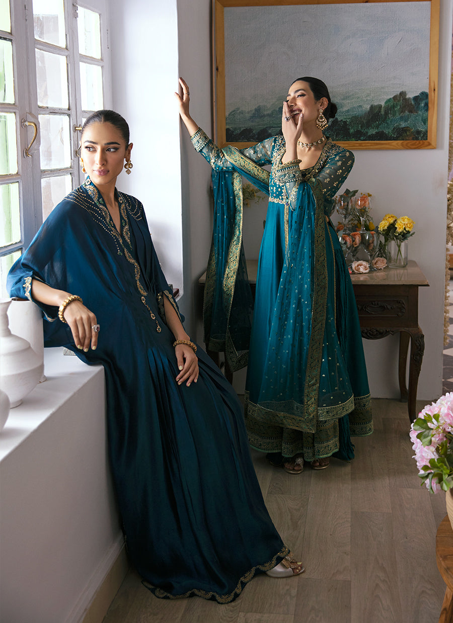 Nami Teal Kaftan