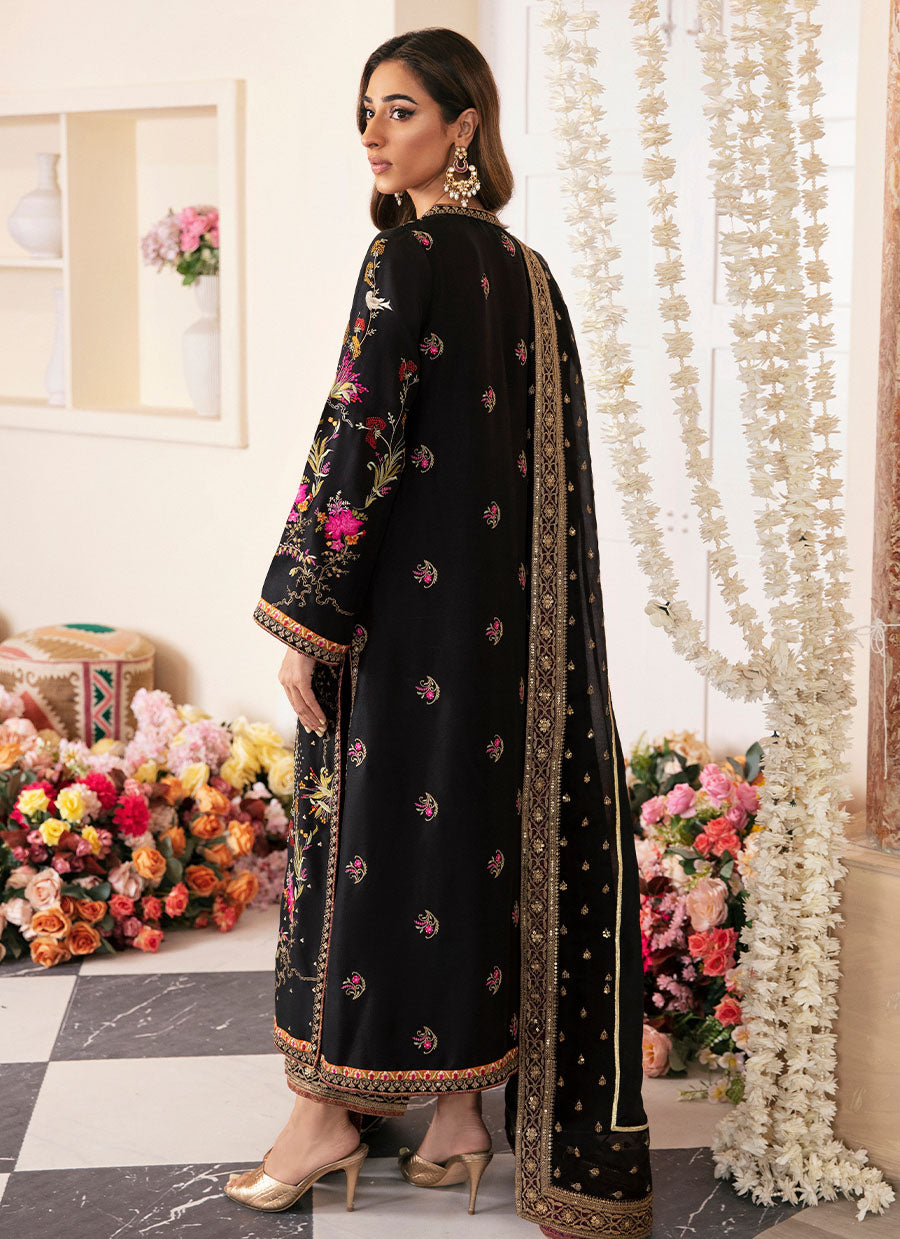 Pinar Black Shirt And Dupatta