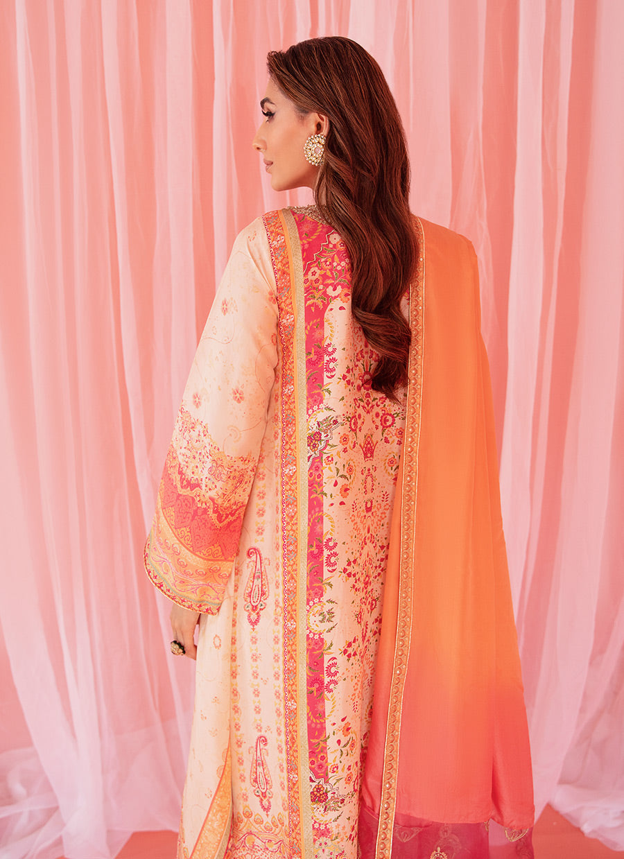 Nur Ivory Shirt And Dupatta