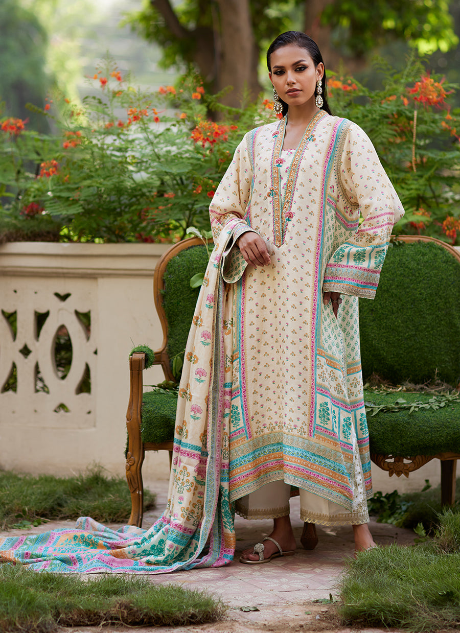 Nural Ivory Kurta And Dupatta