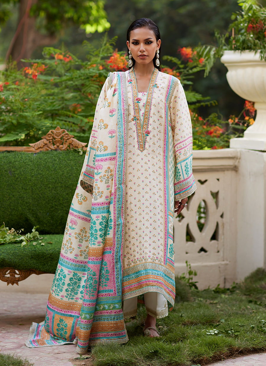 Nural Ivory Kurta And Dupatta