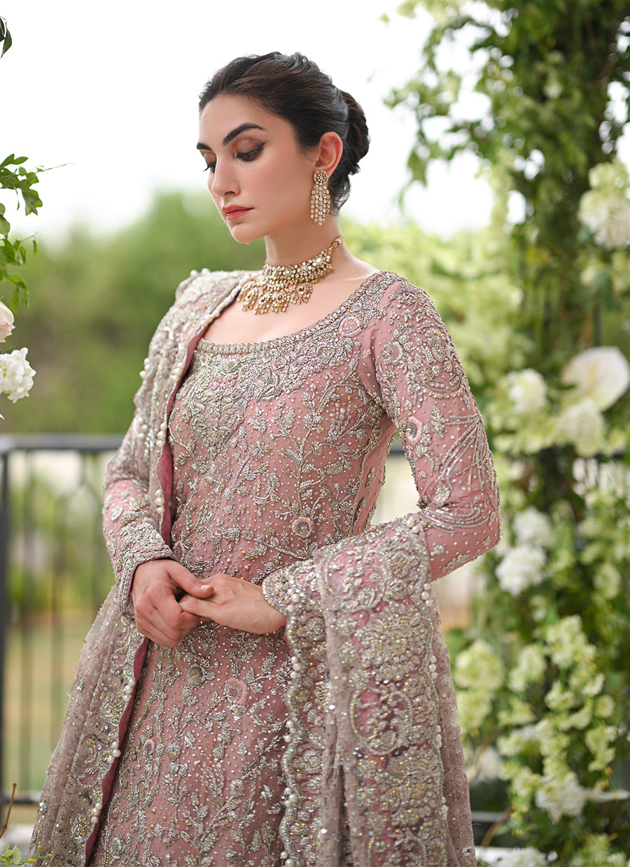 Aanya Rose Pink French Chantilly Bridal