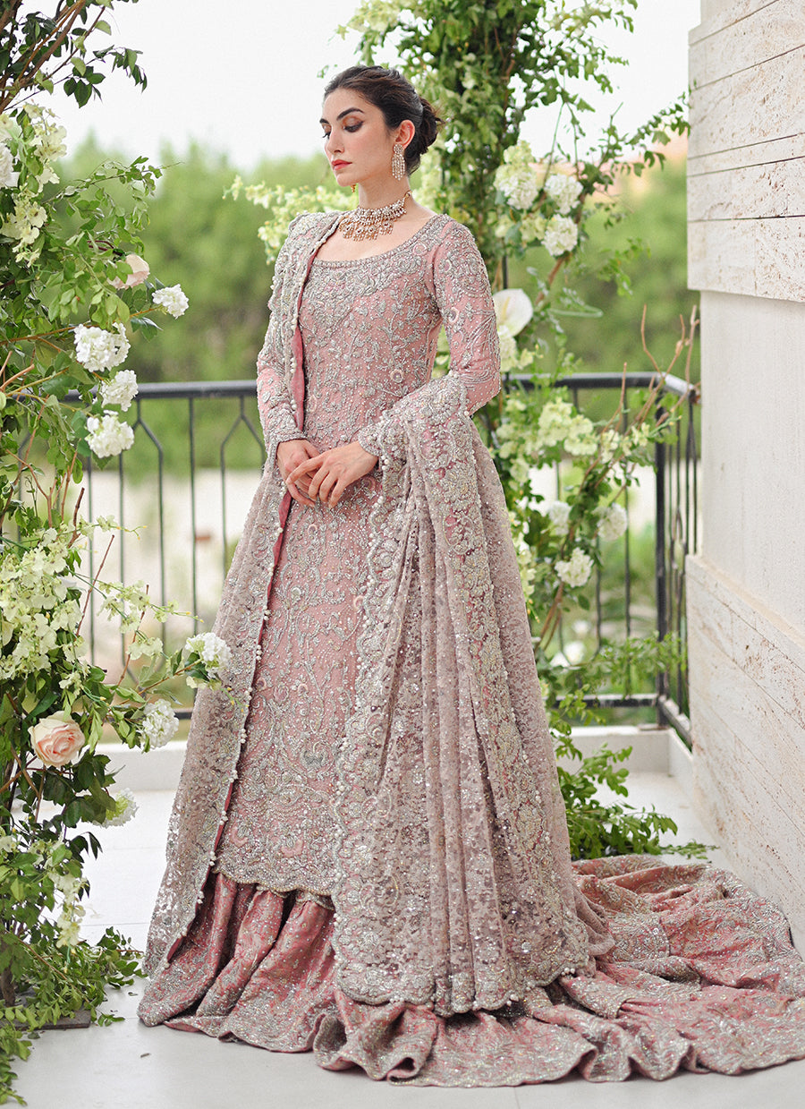 Aanya Rose Pink French Chantilly Bridal