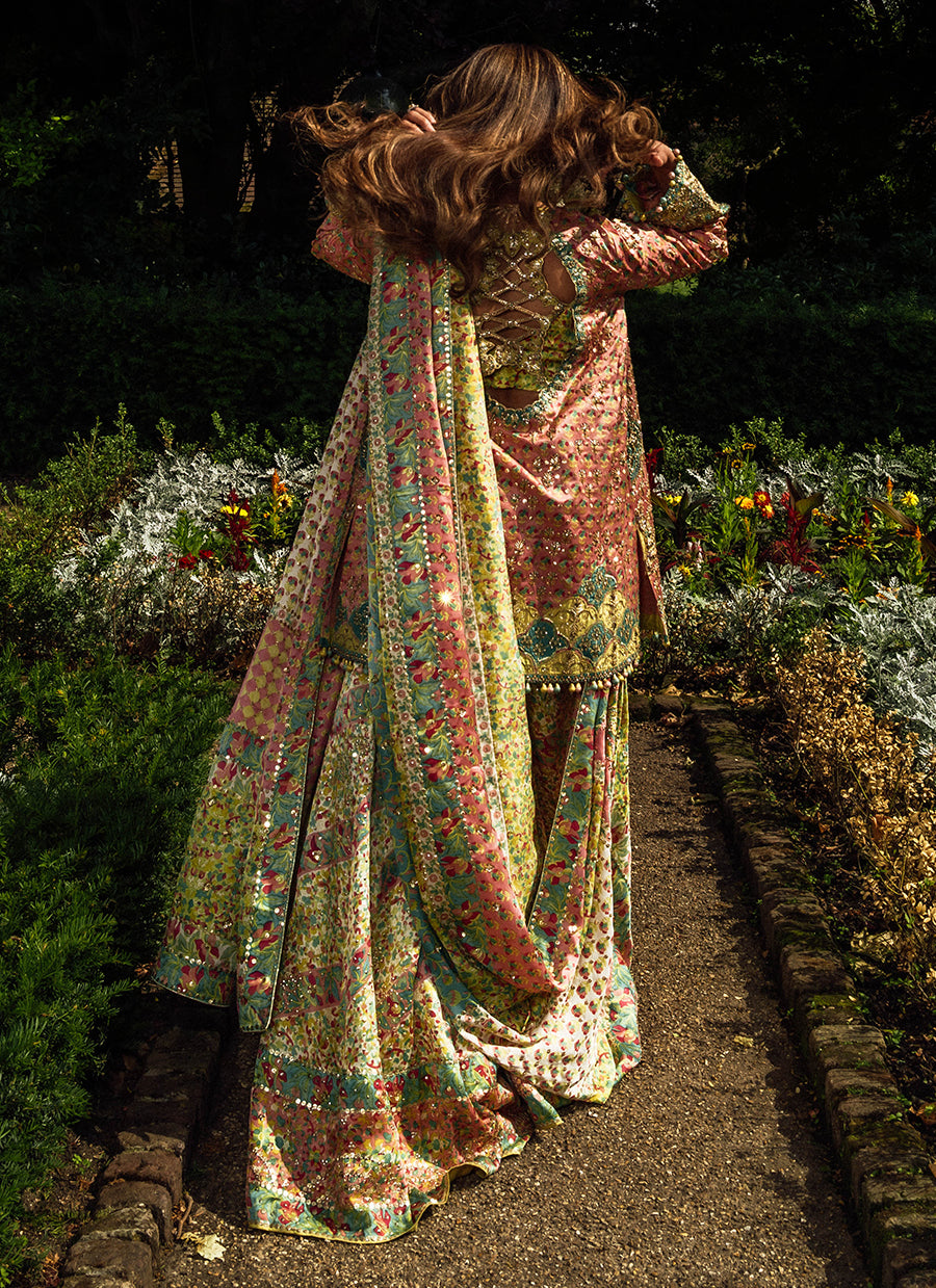 Shae Blockprinted Dhaka and Short Jacket