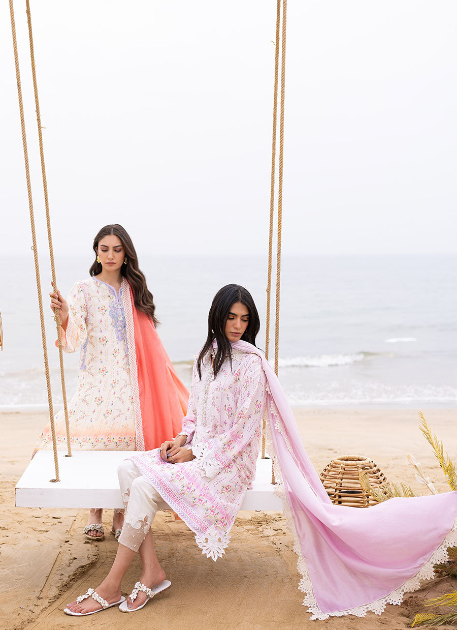 Lani Blush Shirt and Dupatta