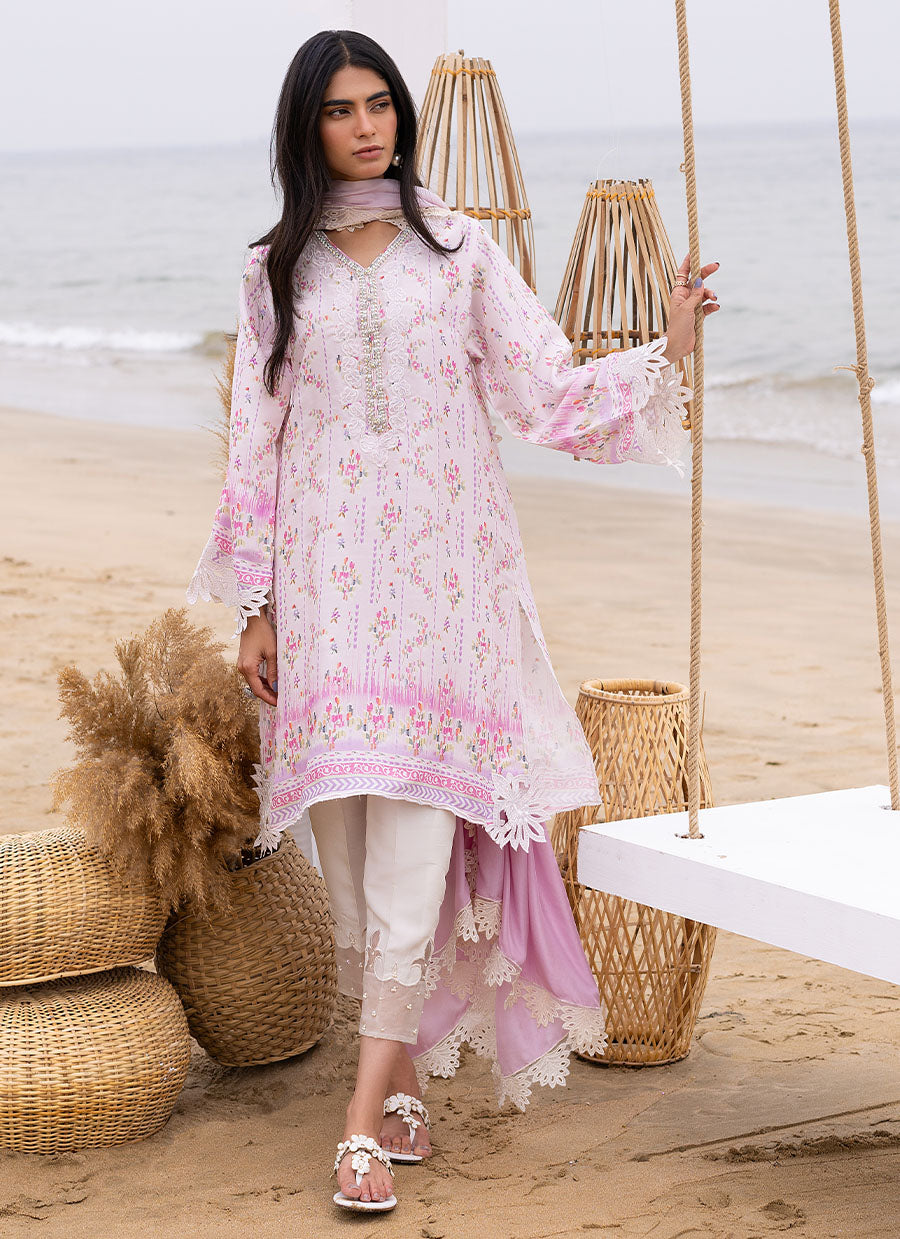 Lani Blush Shirt and Dupatta