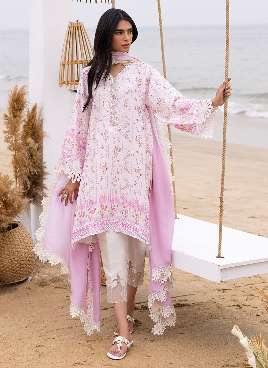 Lani Blush Shirt and Dupatta