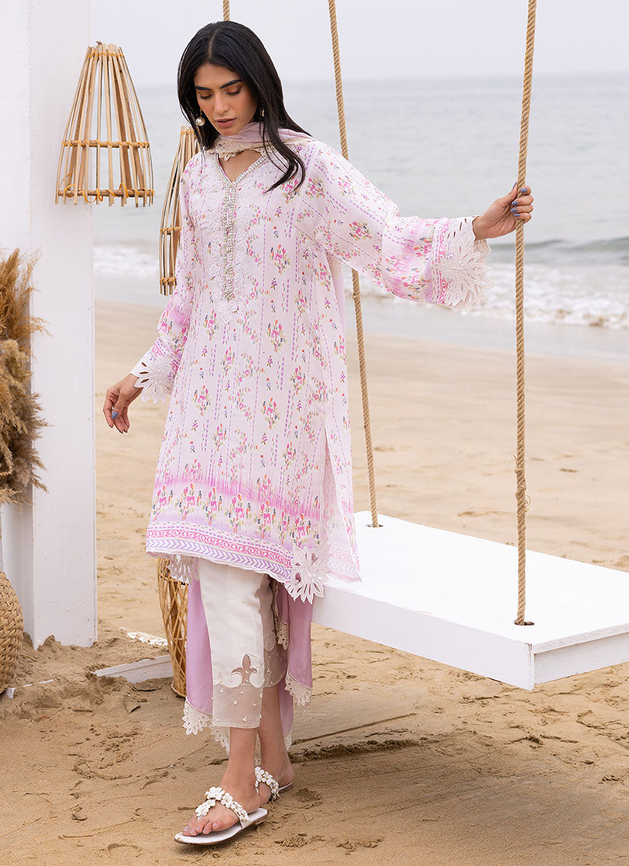 Lani Blush Shirt and Dupatta