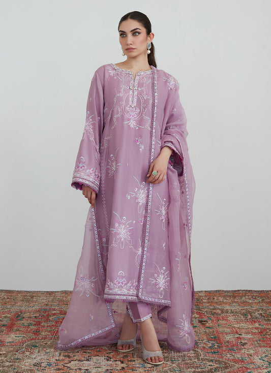 Mona Mauve Shirt and Dupatta