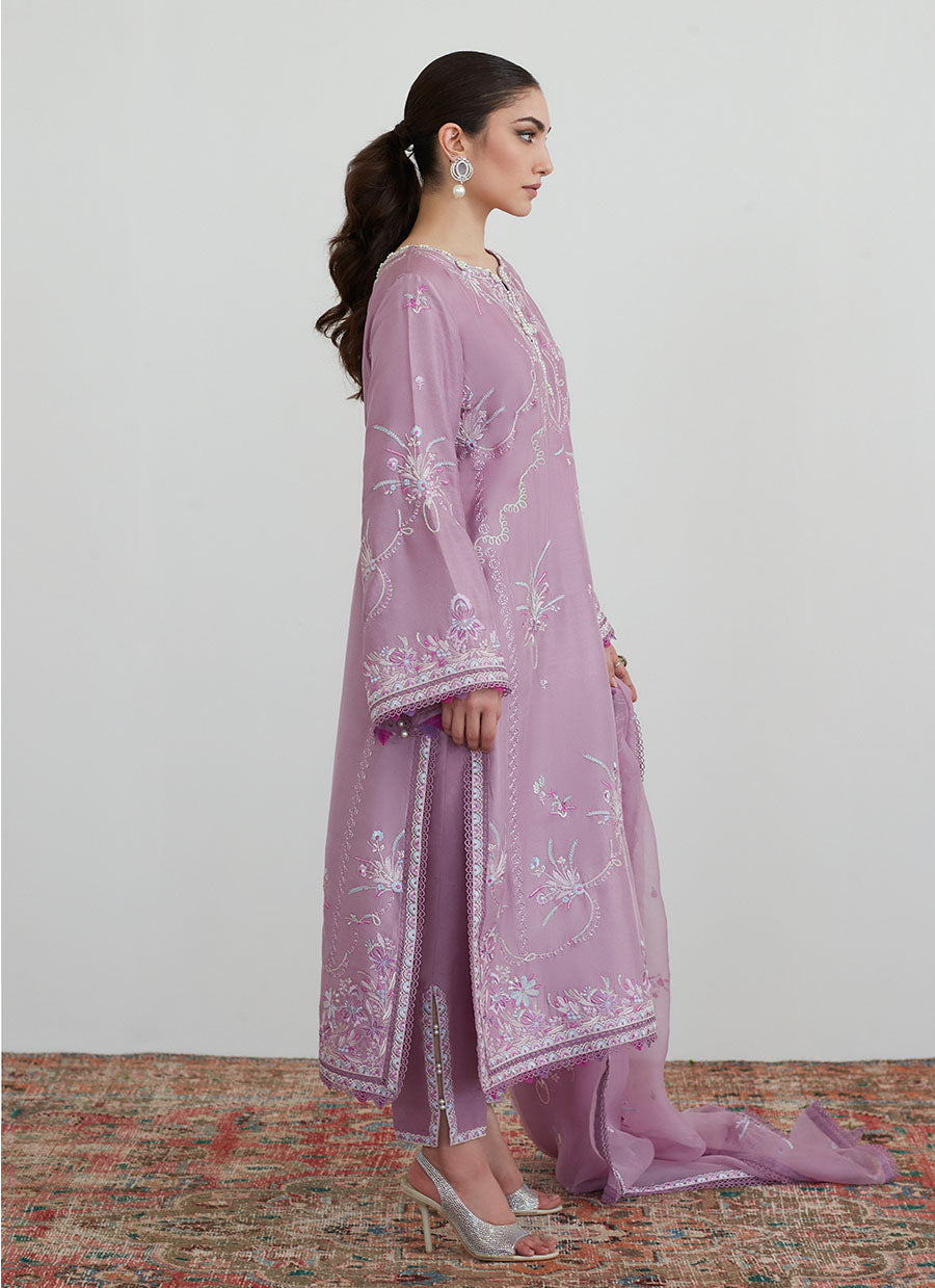 Mona Mauve Shirt and Dupatta