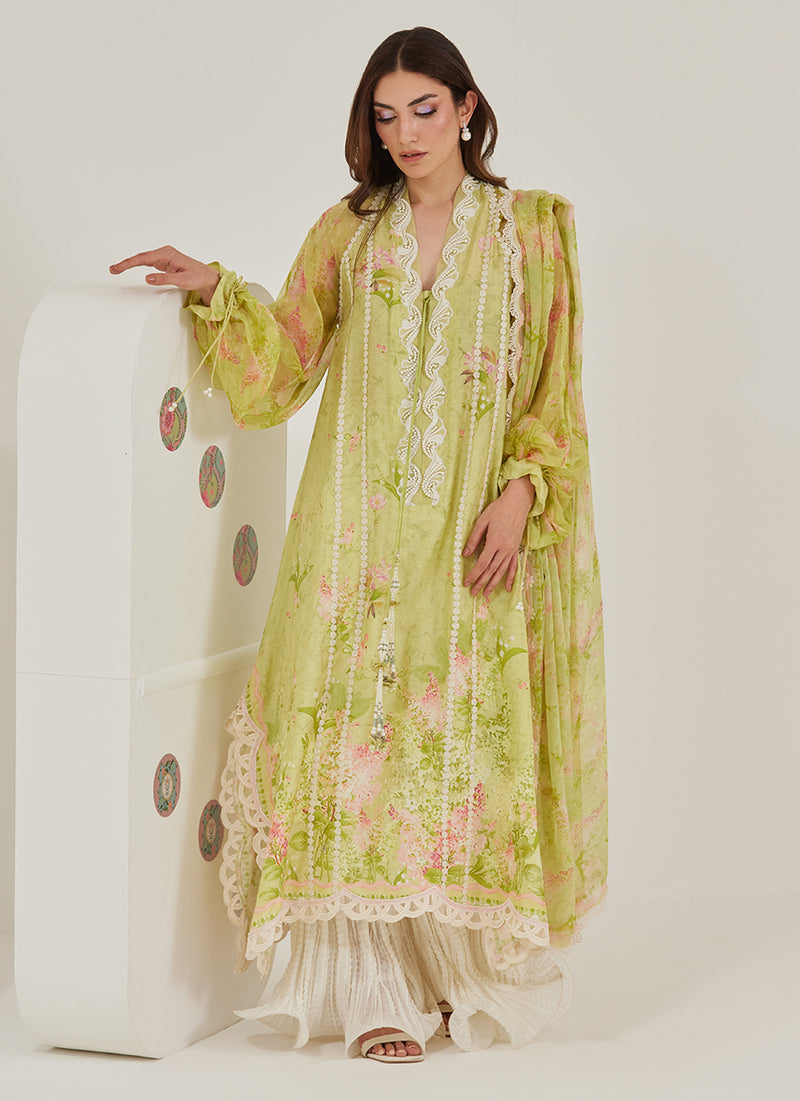 Malone Shirt And Dupatta