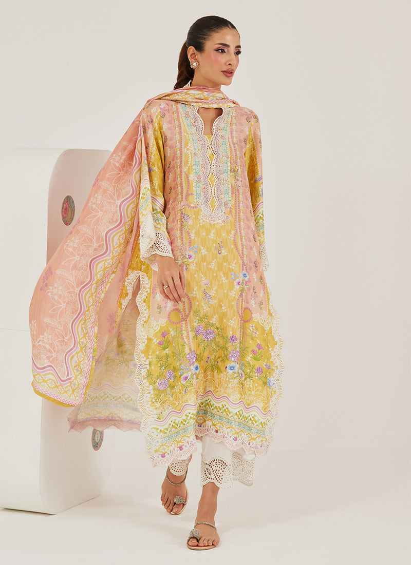 Briella Shirt And Dupatta