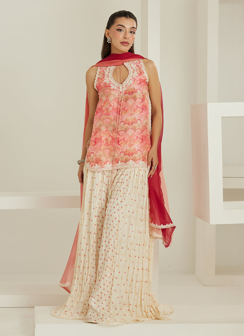 Selma Short Shirt And Dupatta