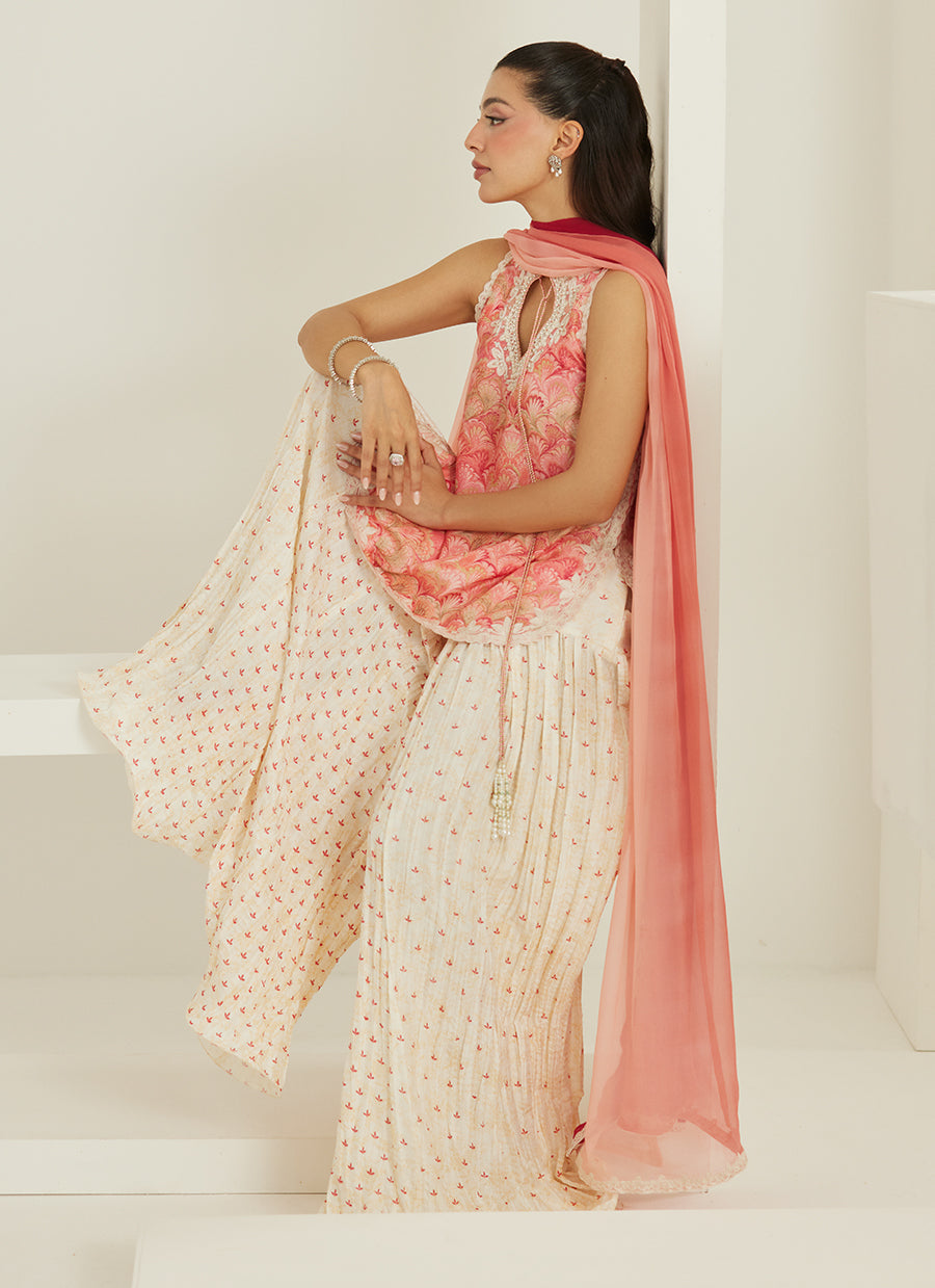 Selma Short Shirt And Dupatta