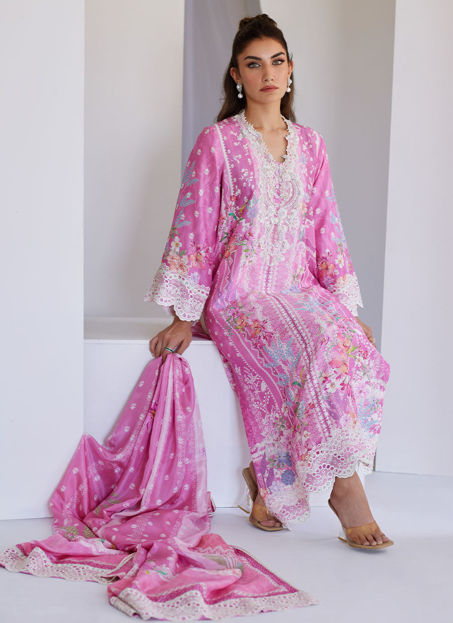 Lyra Pink Shirt and Dupatta
