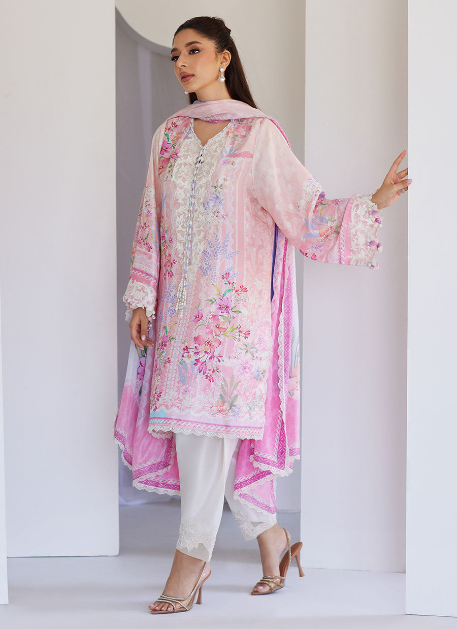 Oddie Pink Shirt and Dupatta
